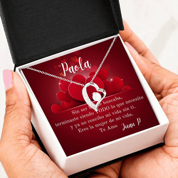 Regalo único para la Mujer de tu vida- Sin ser lo que esperaba, terminaste siendo… - Collar Forever Love con Tarjeta para enamorarla más. Jewelry/ForeverLove 