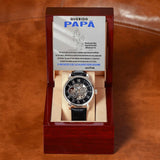 Reloj Calado para Hombre: Estilo, precisión y amor en el regalo perfecto para papá en su día especial. Jewelry ShineOn Fulfillment 