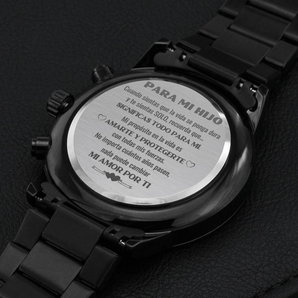 Reloj Cronógrafo Negro - Regalo para Hijo - Significas todo para mí Jewelry/Watch 