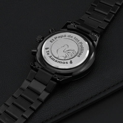 Reloj para papá - El papá de los pollitos - Reloj Acero Jewelry/Watch 