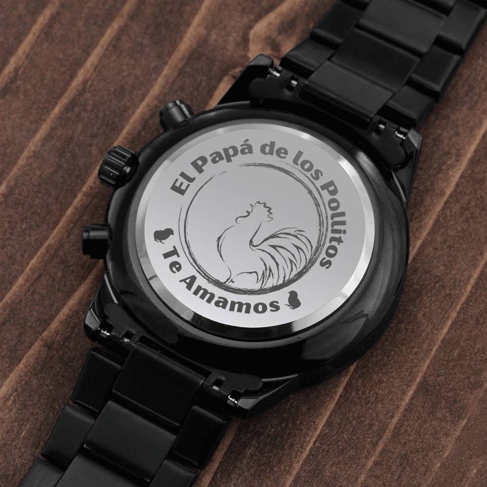 Reloj para papá - El papá de los pollitos - Reloj Acero Jewelry/Watch 