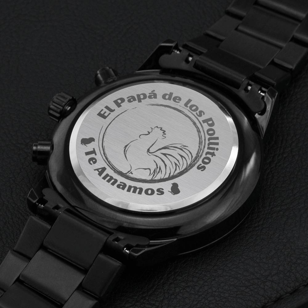 Reloj para papá - El papá de los pollitos - Reloj Acero Jewelry/Watch 