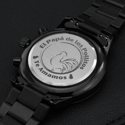 Reloj para papá - El papá de los pollitos - Reloj Acero Jewelry/Watch 