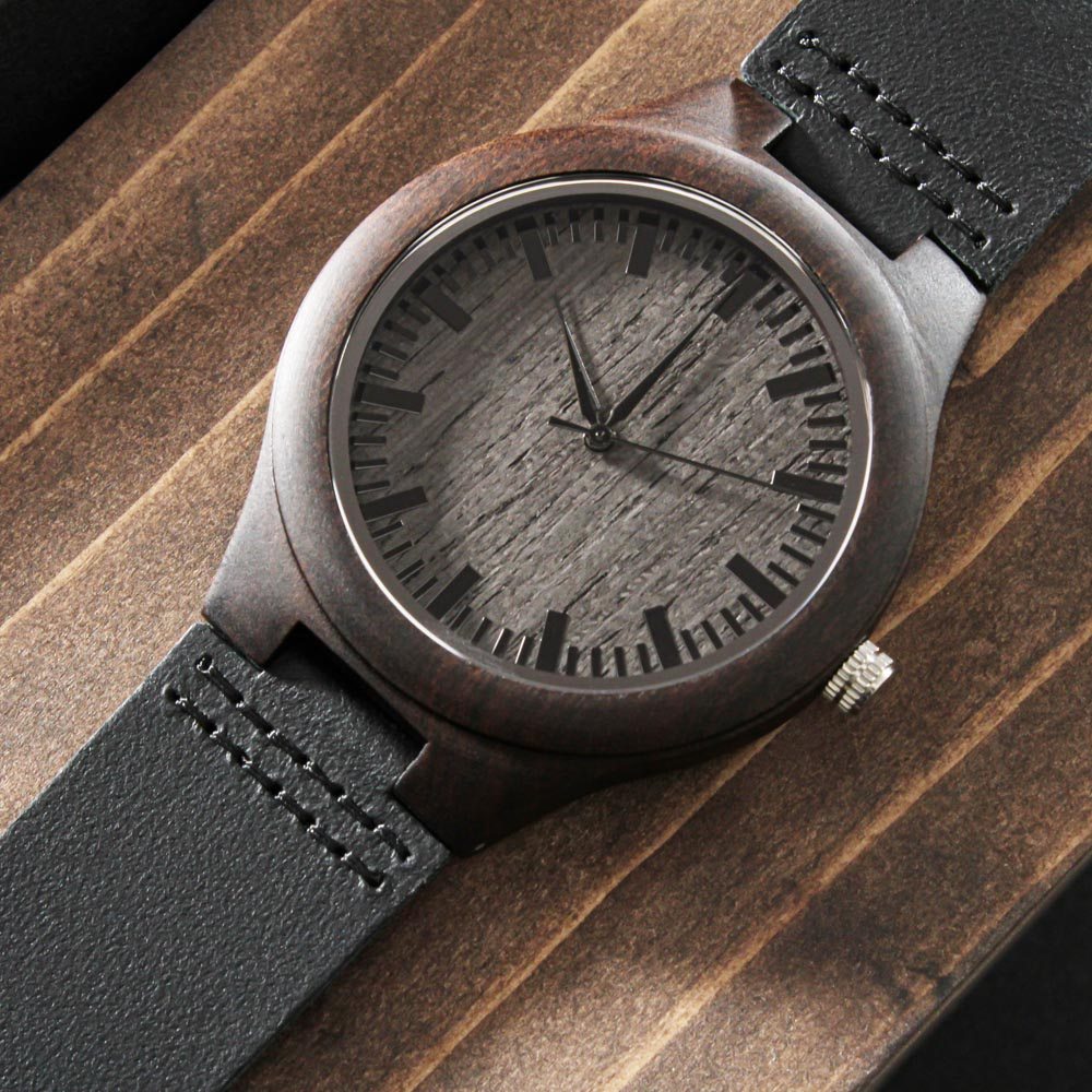 Reloj para regalar al Mejor Papá del Mundo de su hijo Favorito - Reloj de Madera Grabado Watches ShineOn Fulfillment 