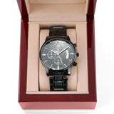 Reloj para Regalar al Nieto - El mejor regalo que he tenido en mi vida - Reloj Cronógrafo Negro Jewelry ShineOn Fulfillment 