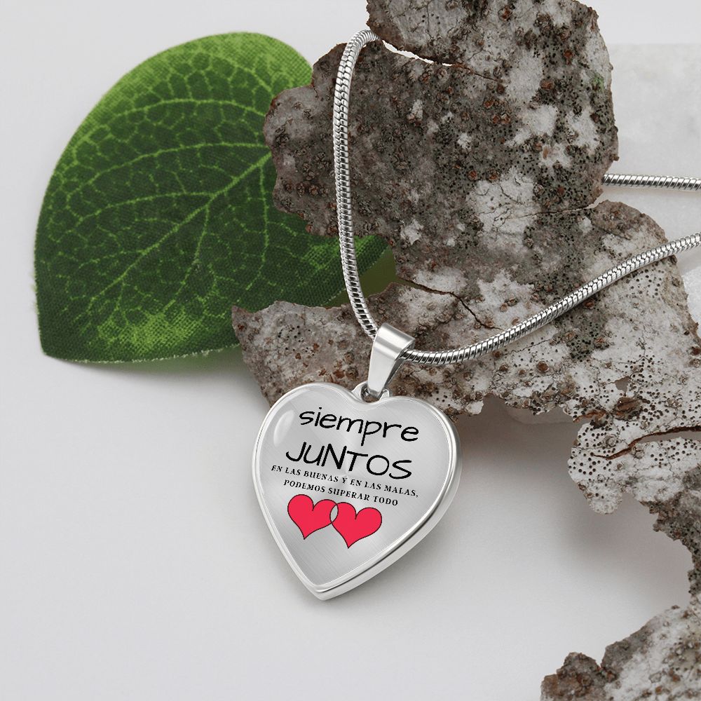 Siempre juntos eso las buenas y en la malas… Collar corazón para esa persona que AMAS. Jewelry 