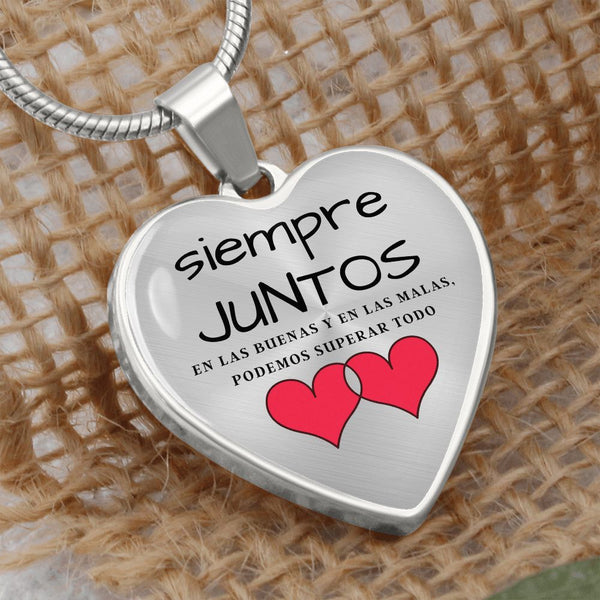 Siempre juntos eso las buenas y en la malas… Collar corazón para esa persona que AMAS. Jewelry 