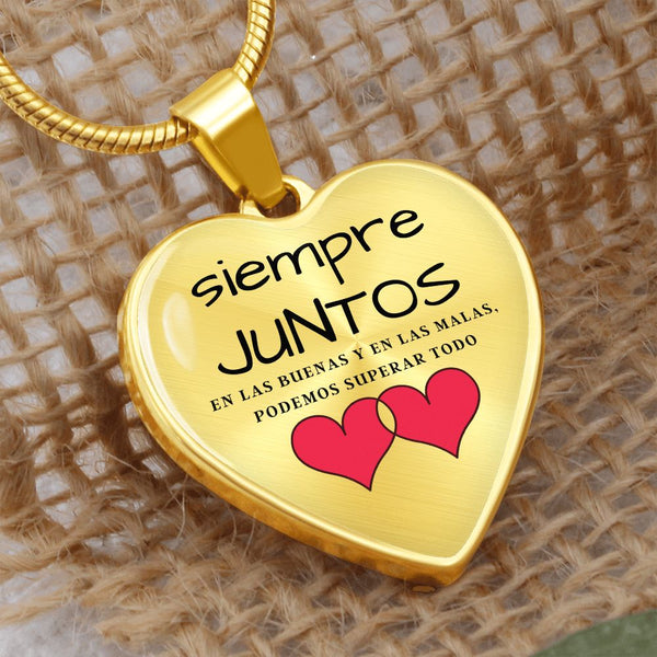 Siempre juntos eso las buenas y en la malas… Collar corazón para esa persona que AMAS. Jewelry 