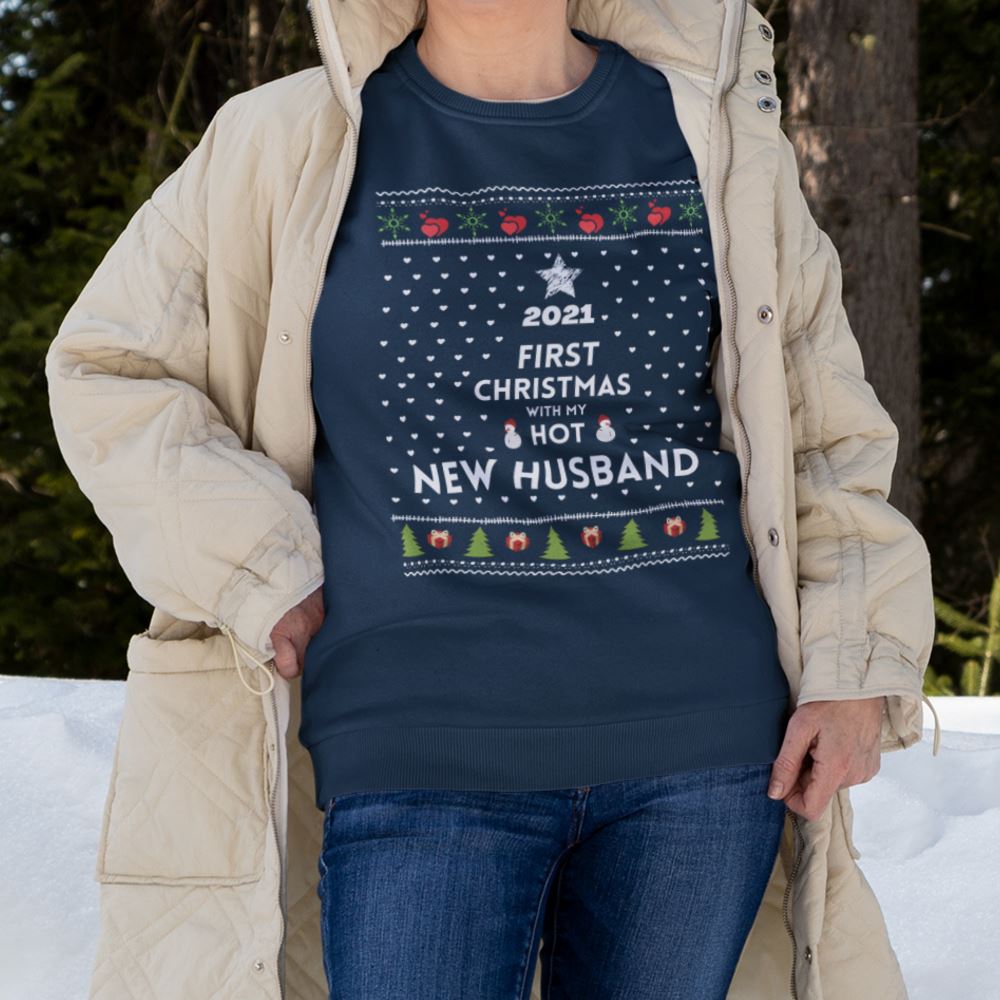 Sweater Navidad para Esposa Sweatshirt Printify 