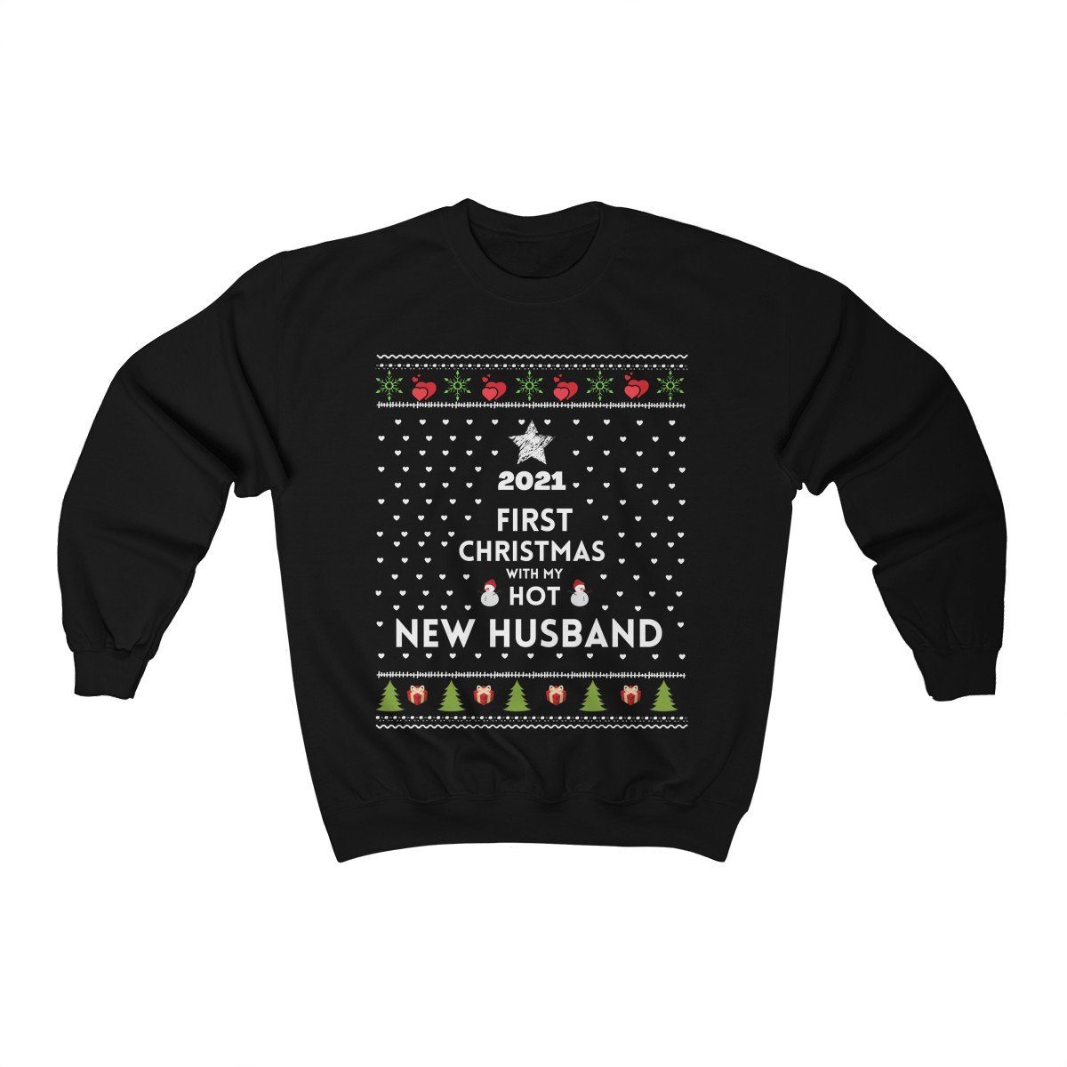 Sweater Navidad para Esposa Sweatshirt Printify Black S 