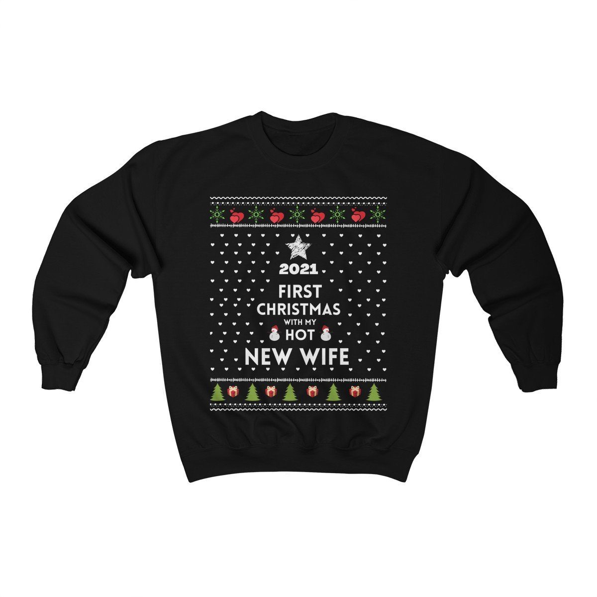 Sweater Navidad para Esposo Sweatshirt Printify Black L 