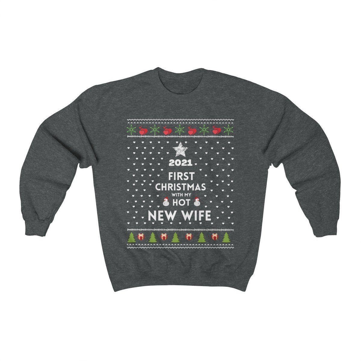 Sweater Navidad para Esposo Sweatshirt Printify Gray S 