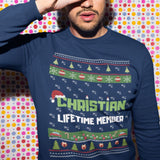 Sweater Navidad para Hijo (Personalízala con el nombre) Sweatshirt Printify Navy S 