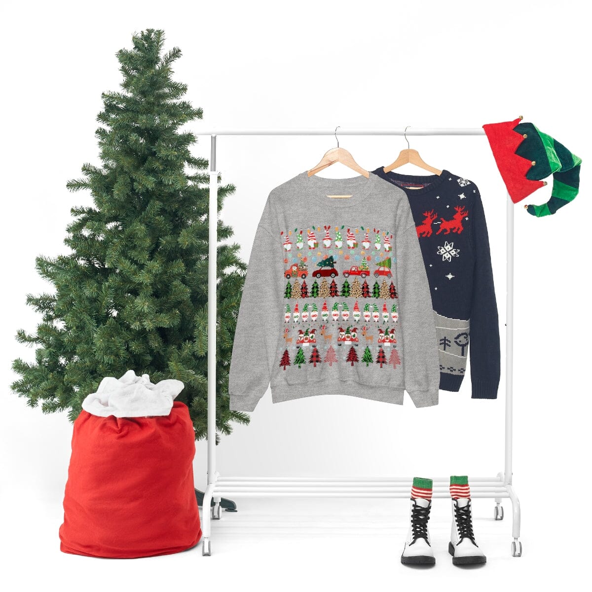 Sweater Navideña para Fiestas - Unisex - Ugly Christmas Sweater Sweatshirt Printify 