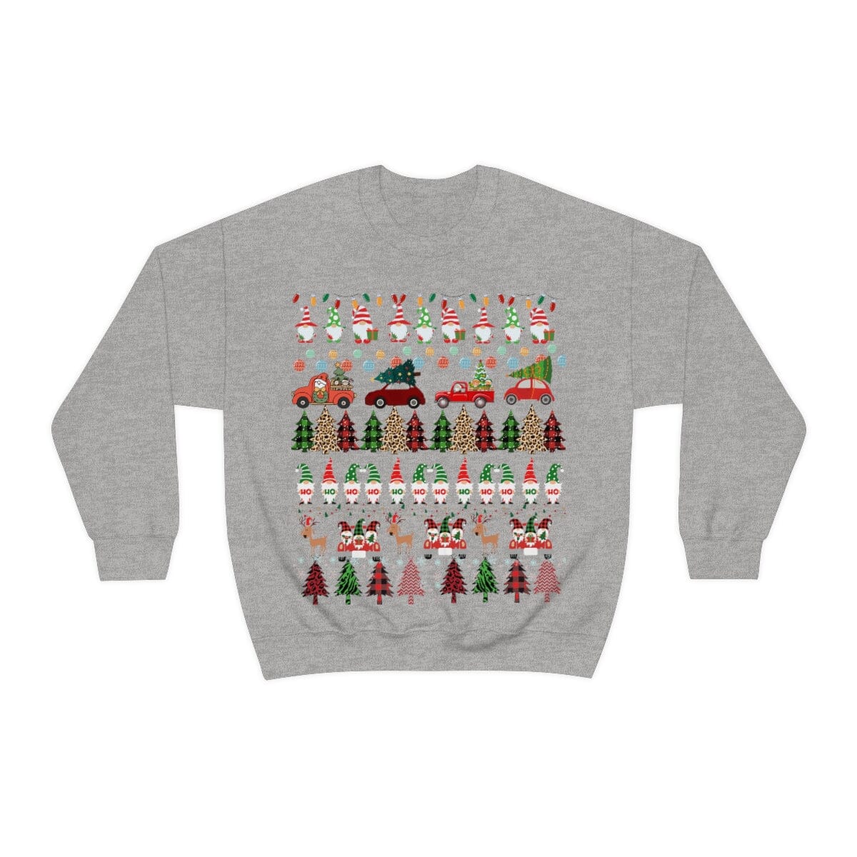 Sweater Navideña para Fiestas - Unisex - Ugly Christmas Sweater Sweatshirt Printify S Sport Grey 