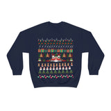 Sweater Unisex para lucir esta Navidad - Ugly Christmas Sweater - Escoge entre 4 colores. Sweatshirt Printify S Navy 
