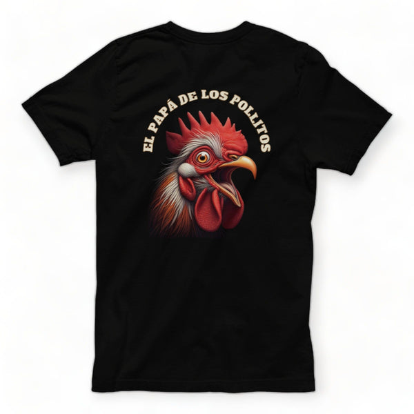 T-shirt Personalizada "El Papá de los Pollitos" 🐥 - ¡El Regalo Ideal para Papá! T-Shirt Printify Black S 