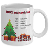 Taza 100% en Navidad Coffee Mug Regalos.Gifts 
