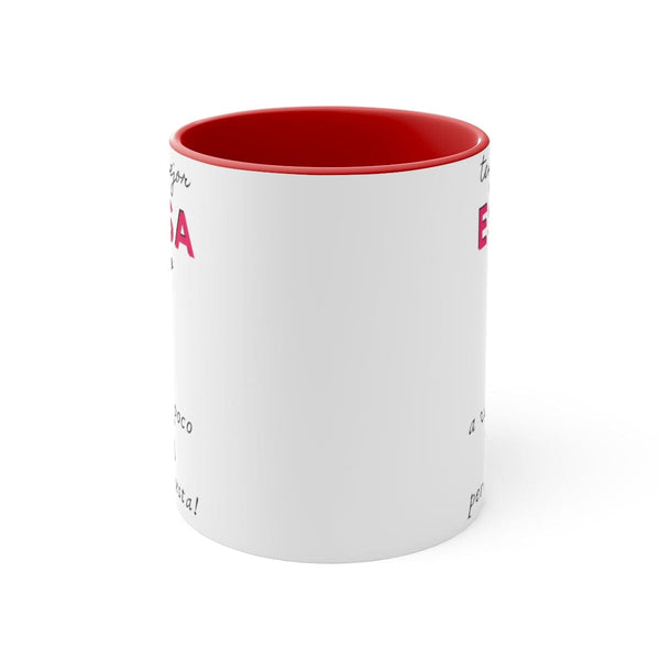 Taza 2 colores con mensaje divertido: Tengo a la mejor Esposa del Mundo, a veces… 11oz Y 15oz Mug Printify 11oz Red 