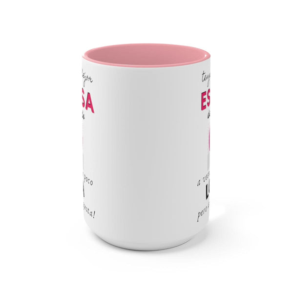 Taza 2 colores con mensaje divertido: Tengo a la mejor Esposa del Mundo, a veces… 11oz Y 15oz Mug Printify 15oz Pink 