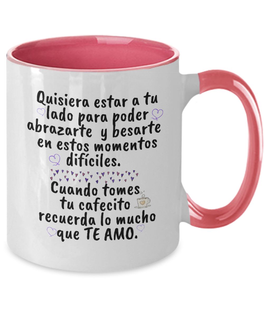 Taza cambia color para Abuelitas: Para la más bella Abuelita de Todo el Mundo Coffee Mug Regalos.Gifts Two Tone 11oz Mug Pink 