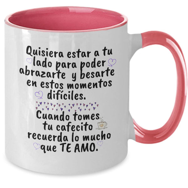 Taza cambia color para Abuelitas: Para la más bella Abuelita de Todo el Mundo Coffee Mug Regalos.Gifts Two Tone 11oz Mug Pink 