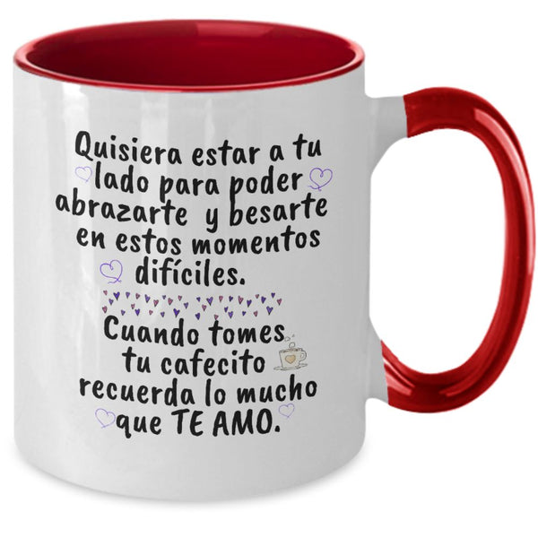 Taza cambia color para Abuelitas: Para la más bella Abuelita de Todo el Mundo Coffee Mug Regalos.Gifts Two Tone 11oz Mug Red 