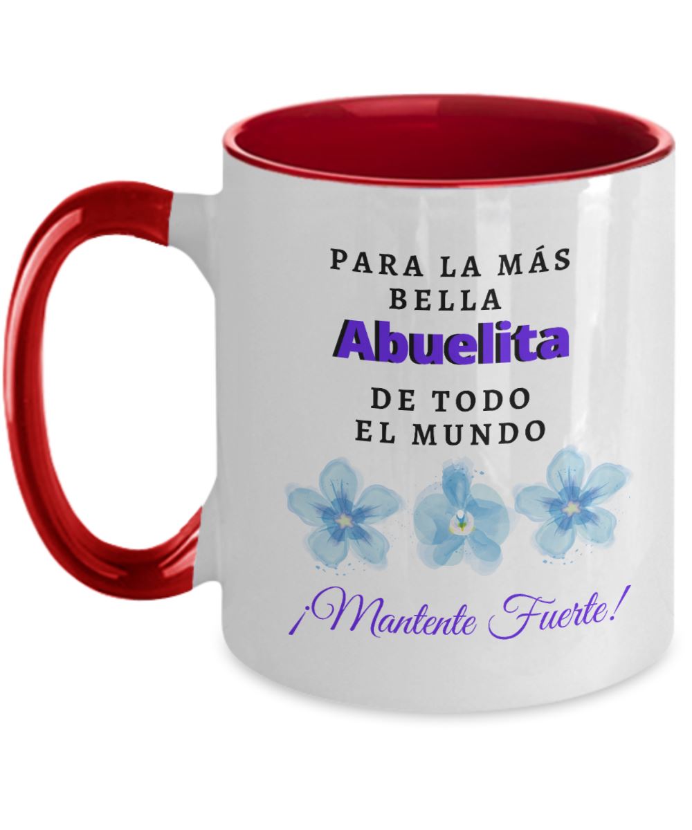 Taza cambia color para Abuelitas: Para la más bella Abuelita de Todo el Mundo Coffee Mug Regalos.Gifts 