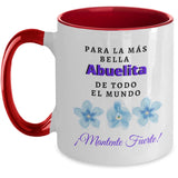 Taza cambia color para Abuelitas: Para la más bella Abuelita de Todo el Mundo Coffee Mug Regalos.Gifts 