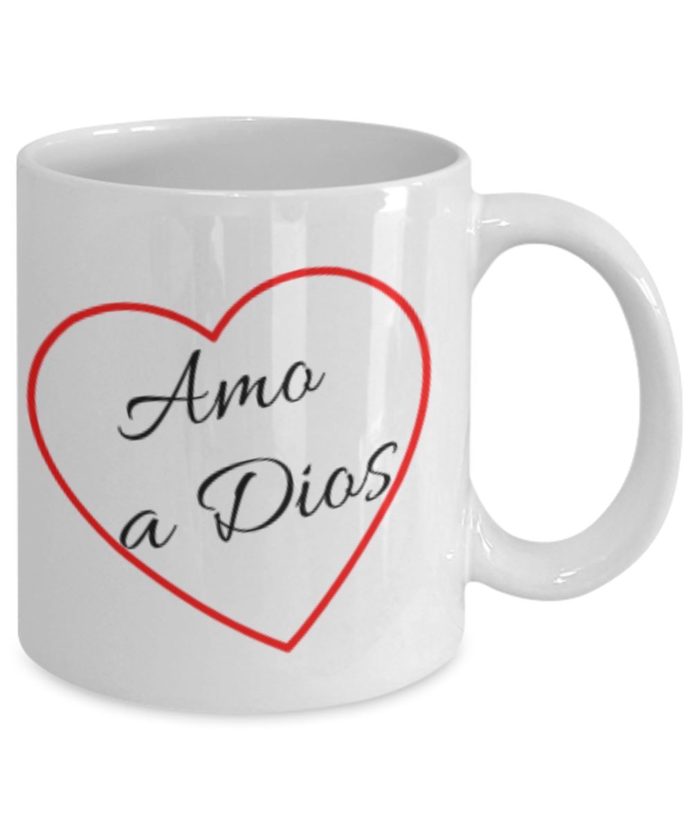 Taza: Amo a Dios con todo mi corazón Coffee Mug Regalos.Gifts 