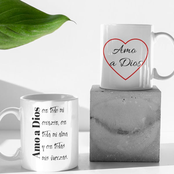 Taza: Amo a Dios con todo mi corazón Coffee Mug Regalos.Gifts 