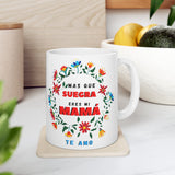 Taza Blanca Para Mamá: Más que Suegra eres mi MAMÁ.(11-15oz) Mug Printify 