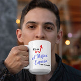 Taza con mensaje de amor: Él es el Mejor esposo del mundo! Coffee Mug Regalos.Gifts 