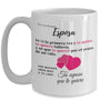 Taza con mensaje para esposa: Para mi Hermosa Esposa, te vi la primera vez y te quise… Coffee Mug Regalos.Gifts 15oz Mug White 
