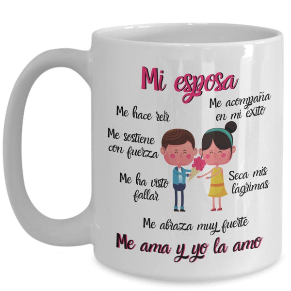 Taza de café 15 onzas: Mi esposa… Coffee Mug Regalos.Gifts 