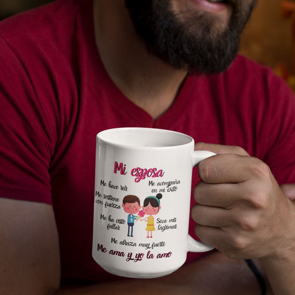 Taza de café 15 onzas: Mi esposa… Coffee Mug Regalos.Gifts 
