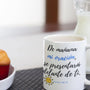 Taza de café con mensaje cristiano: De mañana mi oración, se presentará delante de ti. Coffee Mug Regalos.Gifts 
