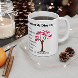 Taza de Café con mensaje cristiano: El Amor De Dios te… 11-15 onzas Mug Printify 
