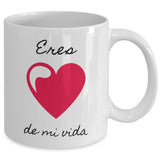 Taza de café con mensaje de amor: Eres el amor de mi vida Coffee Mug Regalos.Gifts 