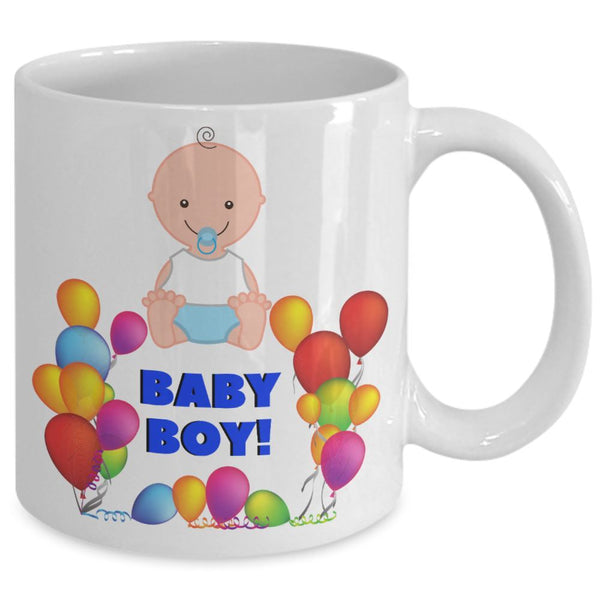Taza de café con mensaje para dar Sorpresa: BABY BOY Coffee Mug Regalos.Gifts 