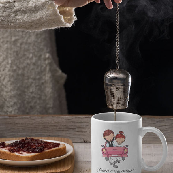 Taza de café con mensaje para dar Sorpresa: Quiéres casarte conmigo? Coffee Mug Regalos.Gifts 