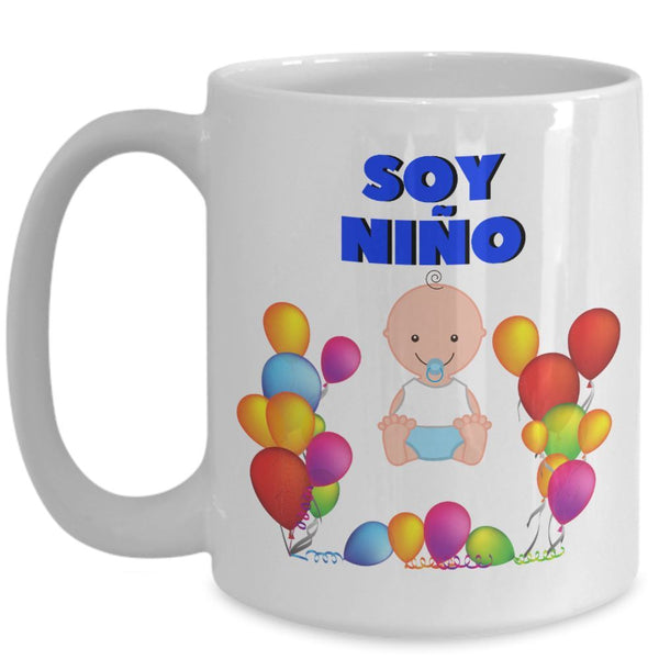 Taza de café con mensaje para dar Sorpresa: SOY NIÑO Coffee Mug Regalos.Gifts 