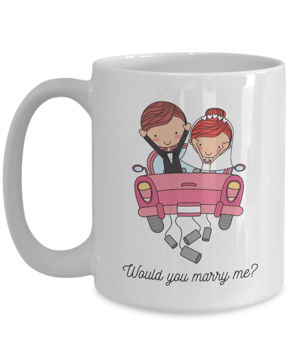 Taza de café con mensaje para dar Sorpresa: Would you marry me? Coffee Mug Regalos.Gifts 