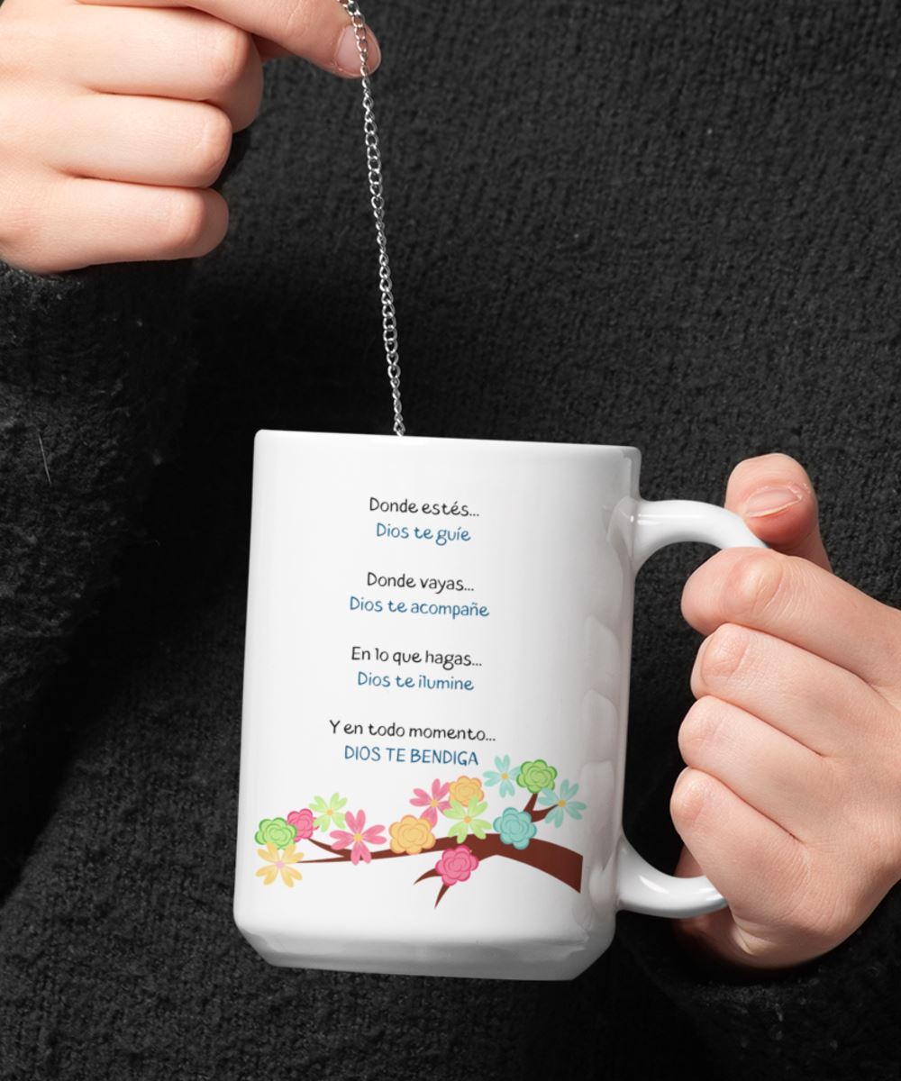 Taza de Café de 15 oz: Donde estés… Coffee Mug Regalos.Gifts 