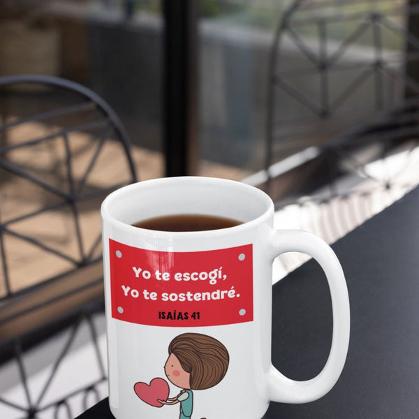 Taza de Café de 15 oz: Yo te escogí Coffee Mug Regalos.Gifts 