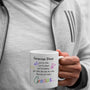 Taza de Café: Gracias Dios. (con letras negro y colores) Coffee Mug Regalos.Gifts 