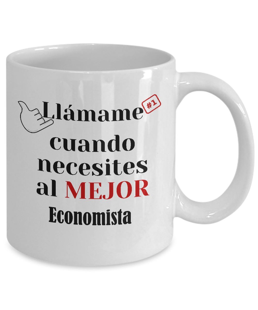 Taza de Café llámame cuando necesites al mejor Economista Coffee Mug Regalos.Gifts 