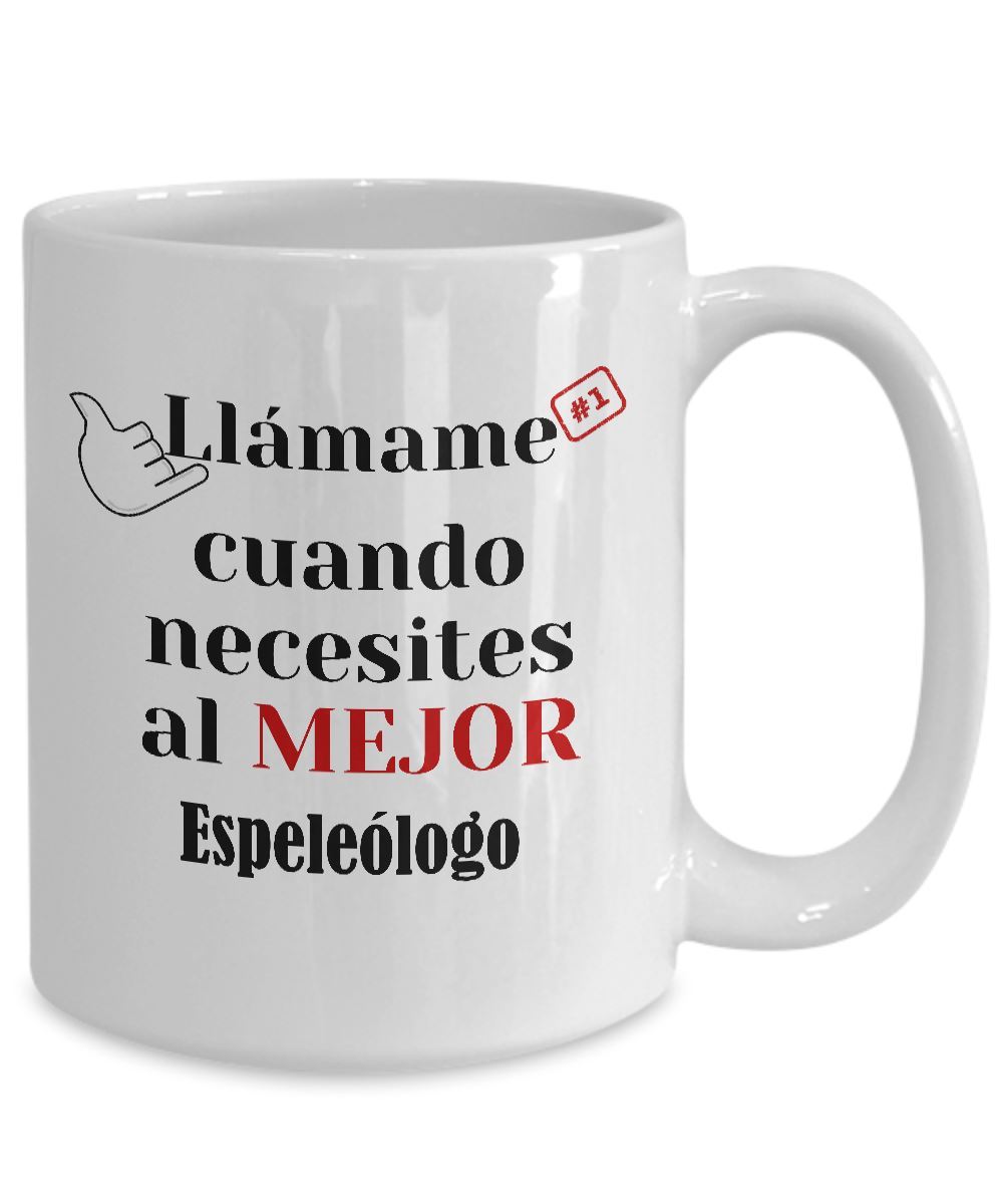 Taza de Café llámame cuando necesites al mejor Espeleólogo Coffee Mug Regalos.Gifts 