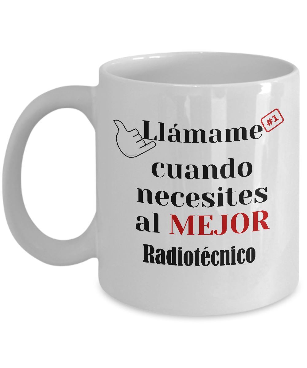 Taza de Café llámame cuando necesites al mejor Radiotécnico Coffee Mug Regalos.Gifts 