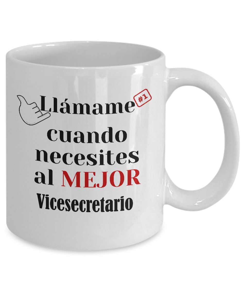 Taza de Café llámame cuando necesites al mejor Vicesecretario Coffee Mug Regalos.Gifts 